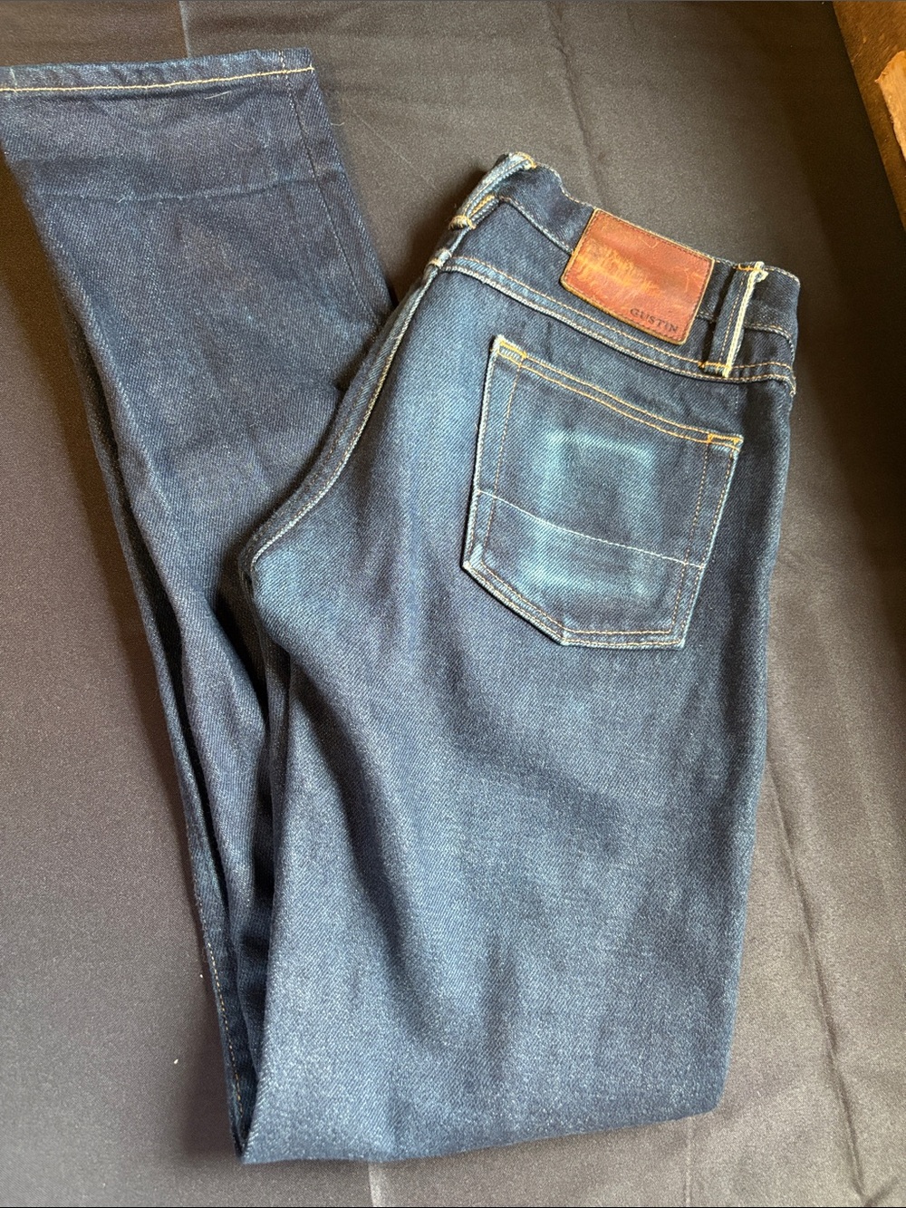 GUSTIN #7 SKINNY FIT SELVEDGE RAW JEANS 31 116699